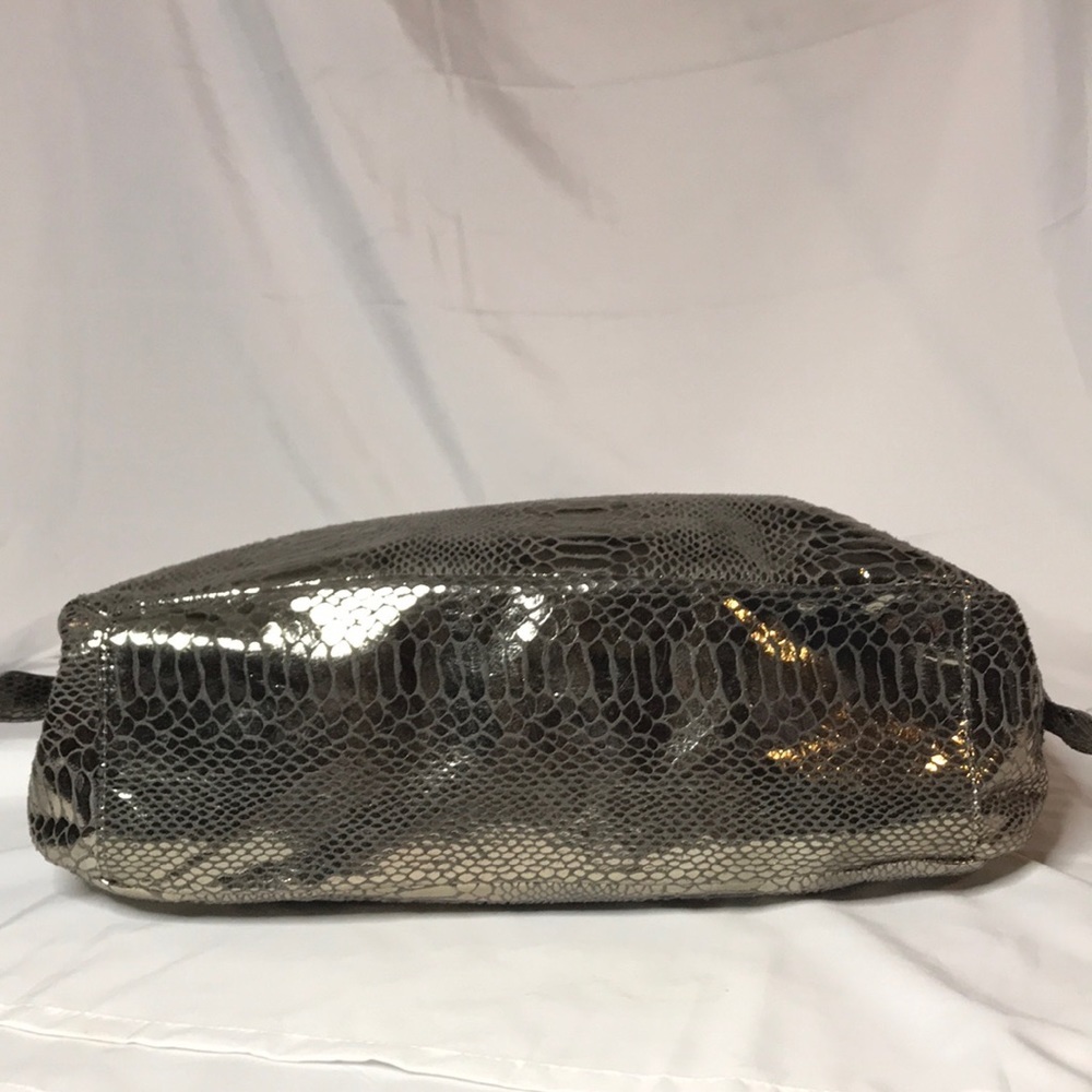 Cache Reptile Print Metallic Purse - image 5